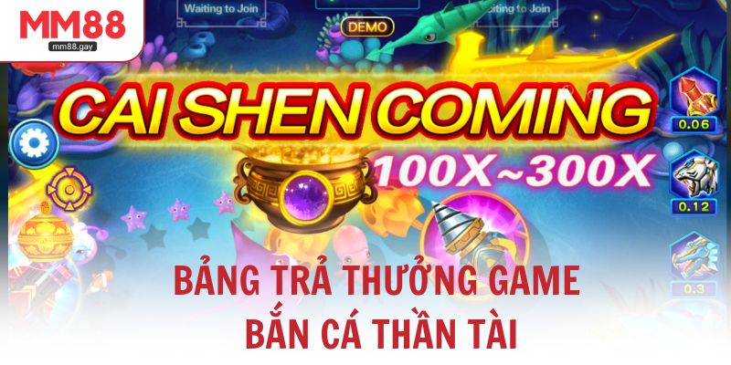 Gameplay của bắn cá Thần Tài